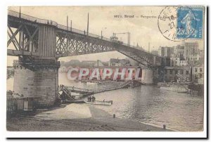 Brest Old Postcard Perspective Pont National