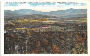 Casino & Golf Course Lake Placid, New York Postcard
