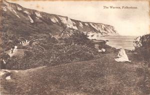 uk26432 the warren folkestone real photo  uk