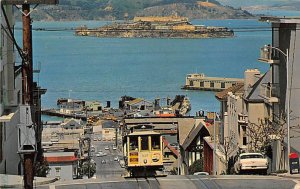 Cable Car on San Francisco Hill San Francisco California  