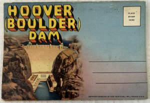 Hoover (Boulder) Dam Nevada 18 Postcards Souvenir Folder