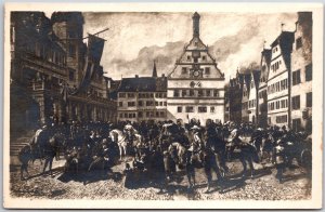 Till's Einzug in Rothenburg ob/Tauber Bavaria Germany Postcard