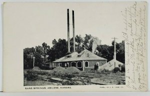 Abilene Kansas Sand Springs Pumping Stations No.2 & No. 4 Postcard P19