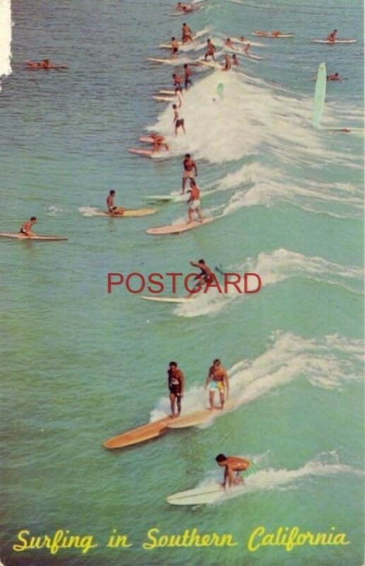 1969 SURFING IN SOUTHERN CALIFORNIA beaches along P C H afford exciting sport