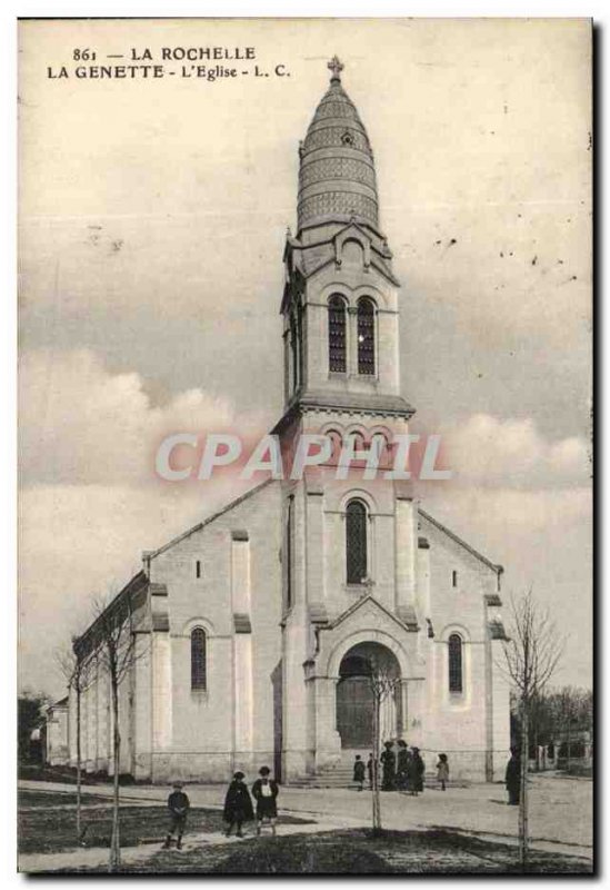 Old Postcard La Rochelle La Genette L & # 39Eglise