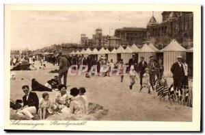 Netherlands Schveningen Postcard Old Strandgezicht (beach beach)