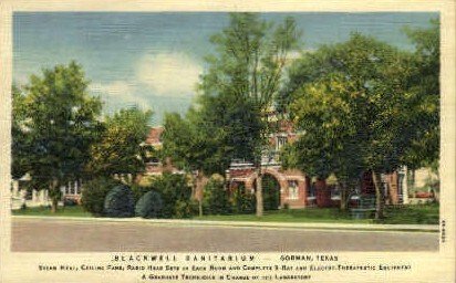 Blackwell Sanitarium And Clinic - Gorman, Texas