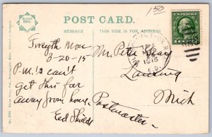 K44/ Forsyth Montana Postcard c1910 Yellowstone River Bridge 348