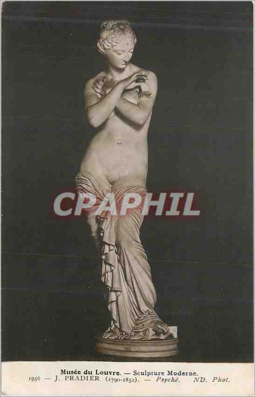 Old Postcard Louvre Museum Sculpture Modern Pradier (1790 11852) Psyche