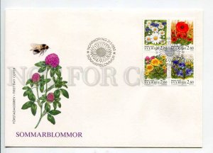 293473 SWEDEN 1993 year First Day COVER flowers bee