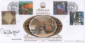 Timothy West Industrial Revolution Hand Signed Benham FDC