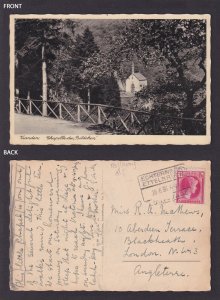 LUXEMBOURG 1936, Vintage postcard, Bildchen, Chapelle Notre-Dame, Posted