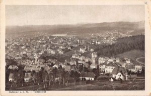 Gablonz Jablonec Czechoslovakia Birds Eye View Vintage Postcard AA50118