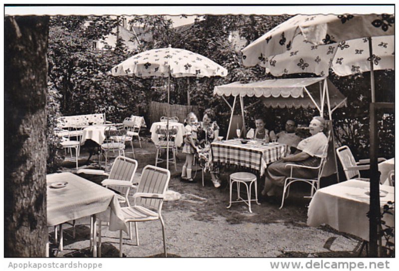 Patio Cafe und Konditorei Bad Elbing Detmold Neustadt Germany Real Photo