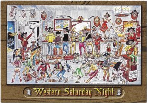 Western Saturday Night Illustrated by Bob Petley Smith-Southwestern  4 by 6