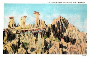 POSTCARD SCENE Casper Wyoming WY AQ7166