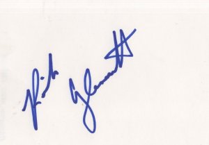 Reiko Aylesworth Lost ER 24 Hawaii Five O Hand Signed Card