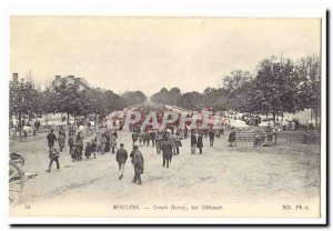 Moulins Old Postcard Bercy Course the Cakes (walking)