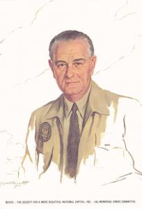 President Lyndon B Johnson - a/s Elizabeth Shoumatoff