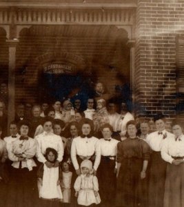 C.1910 RPPC D. Castanien Family Reunion Photo F166