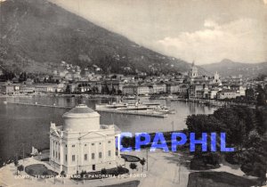 Postcard Modern COMO TEMPIOOLTANO E PORTO PANORAMA COL Boat