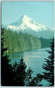 Highest mountain peak, as seen across Lost Lake, Mount Hood, Oregon M-37304