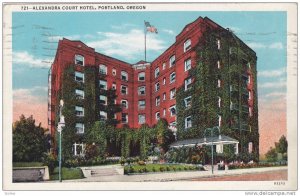 Exterior, Alexandra Court Hotel,  Portland, Oregon,  PU-1949