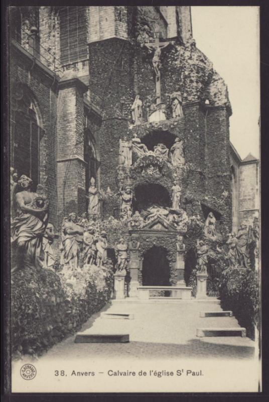 Calvary Church,Antwerp,Belgium Postcard