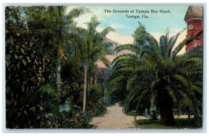 1914 The Ground At Tampa Bay Hotel Trees Scene Tampa Florida FL Posted Postcard