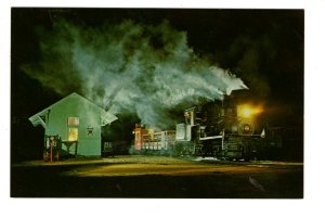 Pine Creek Railroad Narrow Gauge Train at Station, Allaire, New Jersey