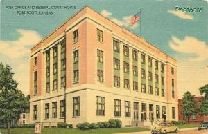 KS, Fort Scott, Kansas, Post Office Federal Building,  L.C. White No. 9846