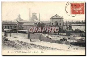 Postcard Old Mine Mines Saint Etienne du Puits Winch