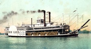 Steamboat MS Mississippi River Postcard
