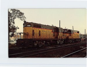 Postcard - Wabash Valley Railroad's Unit Number 4101 & 4102 - Decatur, Illinois