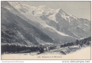 Switzerland Chamonix et le Montblanc