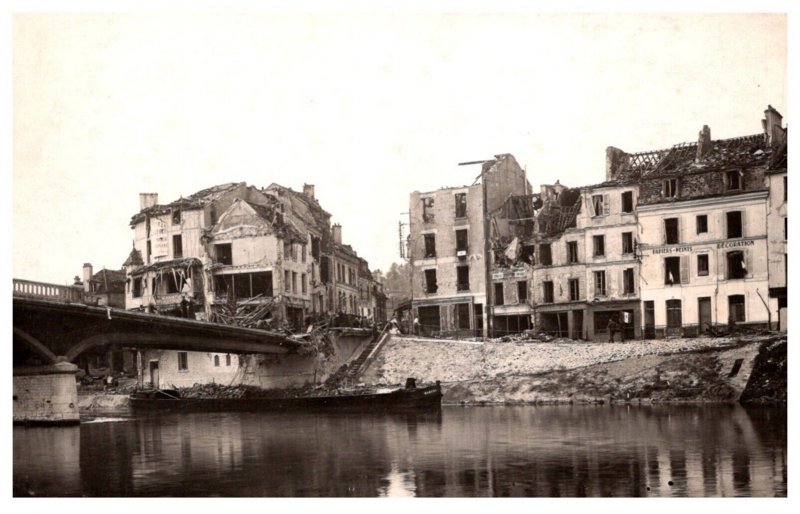 War Bombed Buildings and Bridge