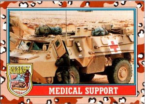 Military 1991 Topps Desert Storm Card Medical Support 21367