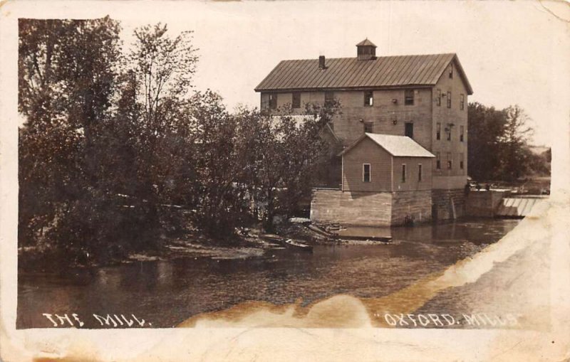 Oxford Junction Iowa Oxford Mills Real Photo Vintage Postcard AA83114