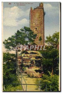 Old Postcard Waldeck Castle Ruins