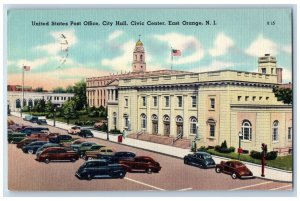 East Orange New Jersey Postcard United States Post Office City Hall Civic c1949