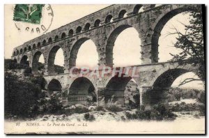 Old Postcard Nimes Pont Du Gard