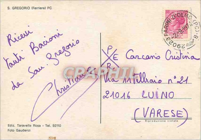 Postcard Modern Gregorio (Ferriere)