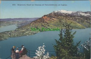 Switzerland Postcard - Burgenstock, Kanzeli am Felsenweg...  RS24902