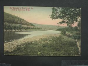 POND EDDY PA Delaware River c1910 Postcard