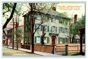 c1910 Nathaniel Hawthorne's Residence Concord, Massachusetts MA Postcard