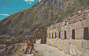 Peru Cuzco Inca Masonry Showing The Gate and Niches