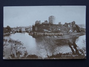 South Wales PEMBROKE CASTLE c1918 RP Postcard by H.B. & S Ltd