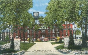 Springfield Missouri Central Bible Institute Admin. Bldg Linen Postcard Unused