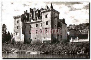 Old Postcard Montsoreau The Chateau North frontage from the Loire