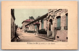 Vtg Villiers-le-Bel France Les Ecoles Schools Val-d'Oise Paris 1910s Postcard